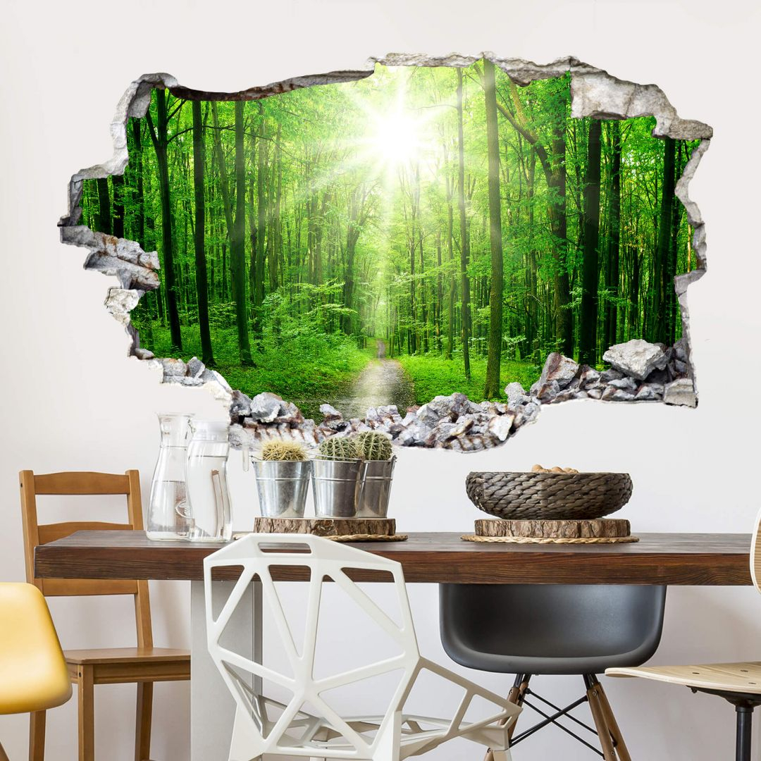 3D Wandsticker Sunny Forest