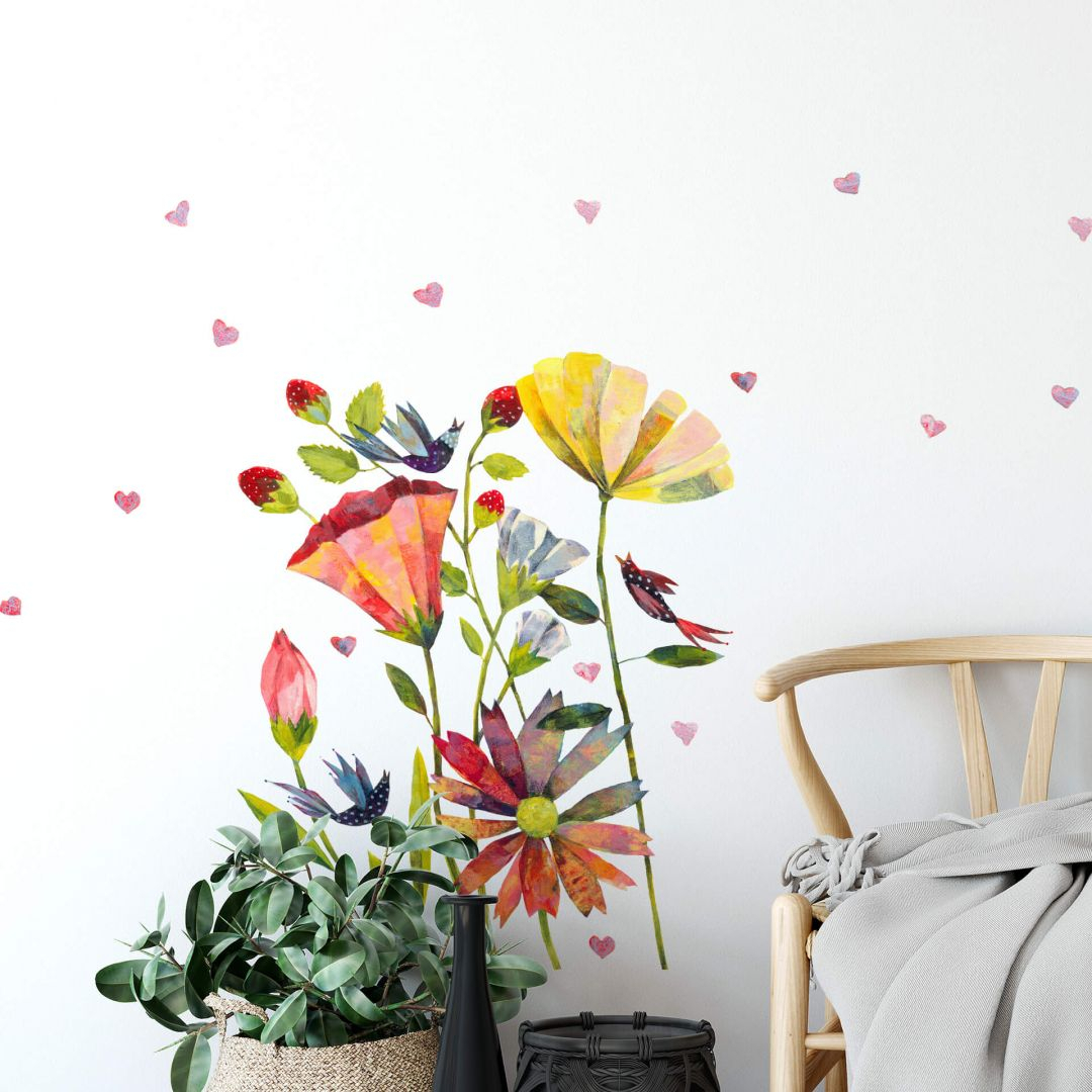 Wandtattoo Blanz - Wilde Sommerwiese