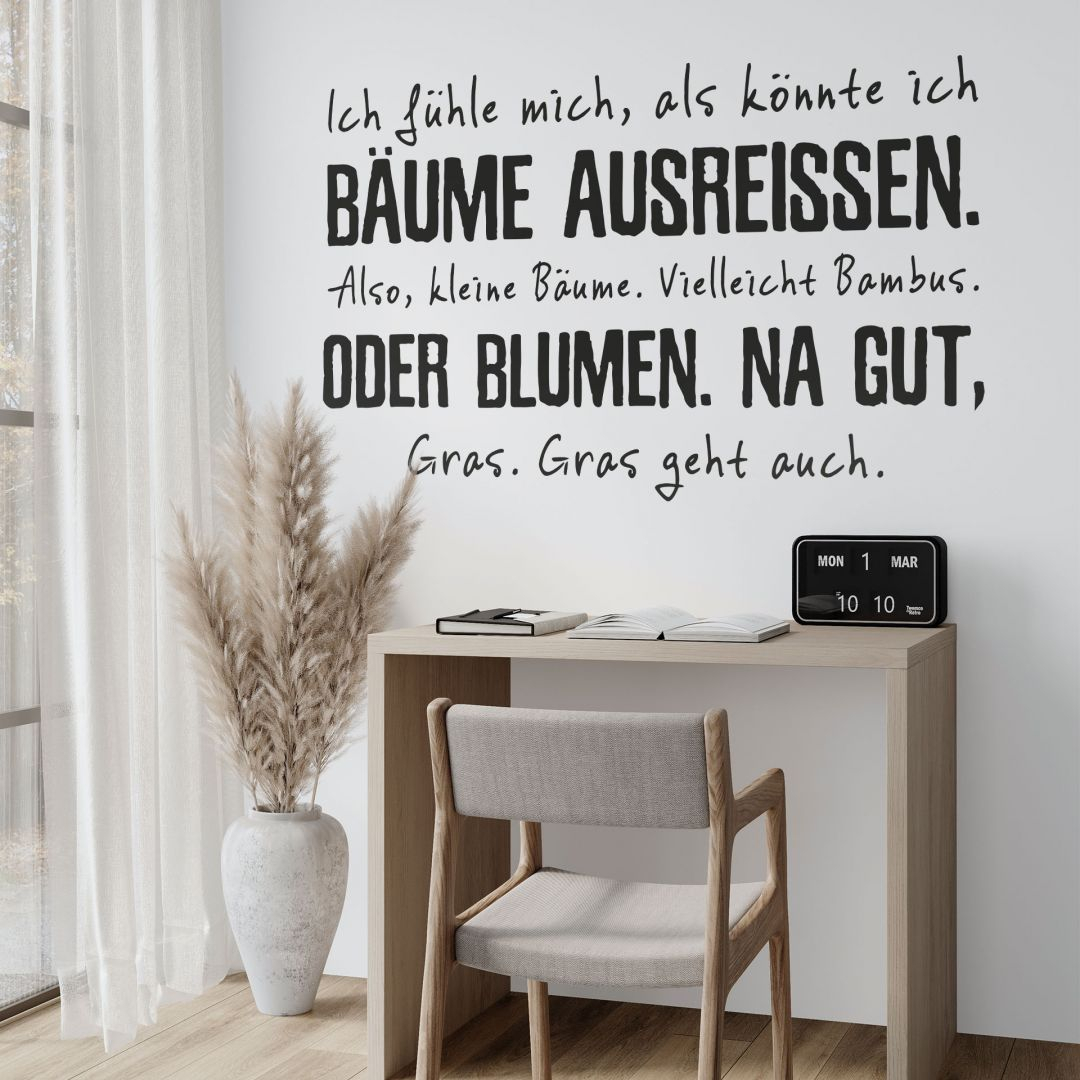 Wandtattoo Bume ausreissen - trenddeko.ch