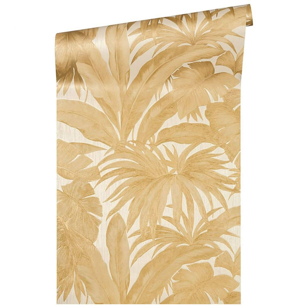 Versace Home Mustertapete Tapete Giungla Creme, Metallic