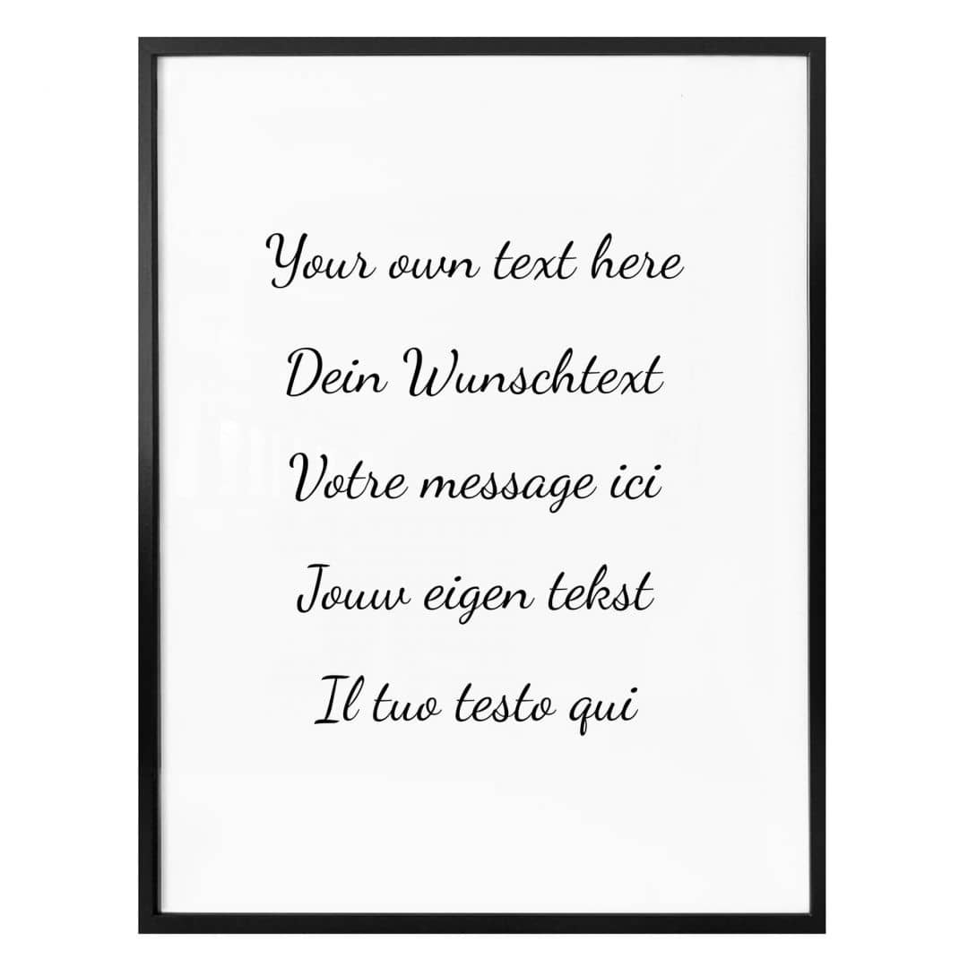 Personalisiertes Poster