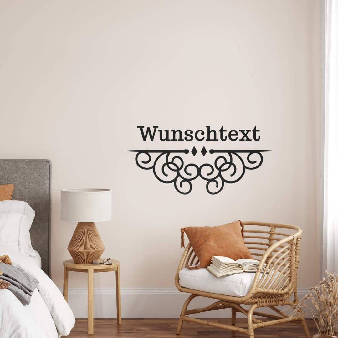 Wandtattoo & Name Ornament