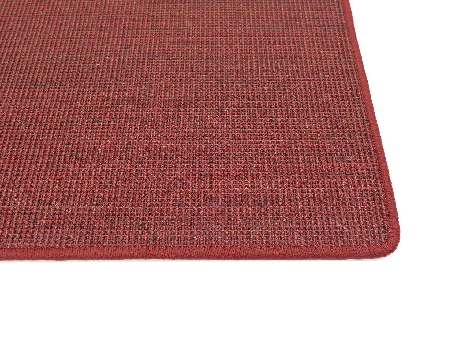 Salsa Sisal Teppich Muster in Rubin