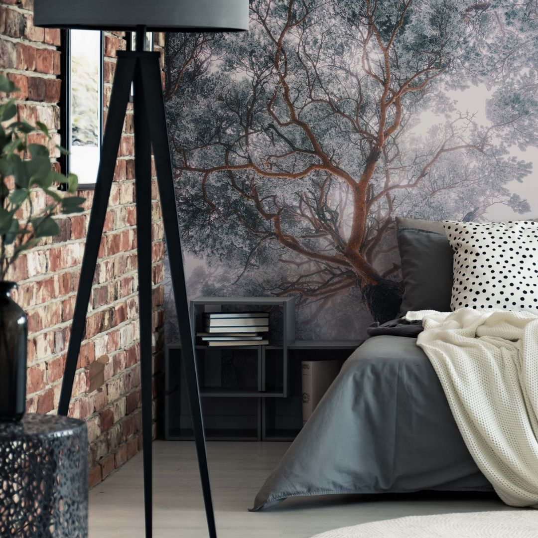 Fototapete - Krivec - Baumkrone im Winter