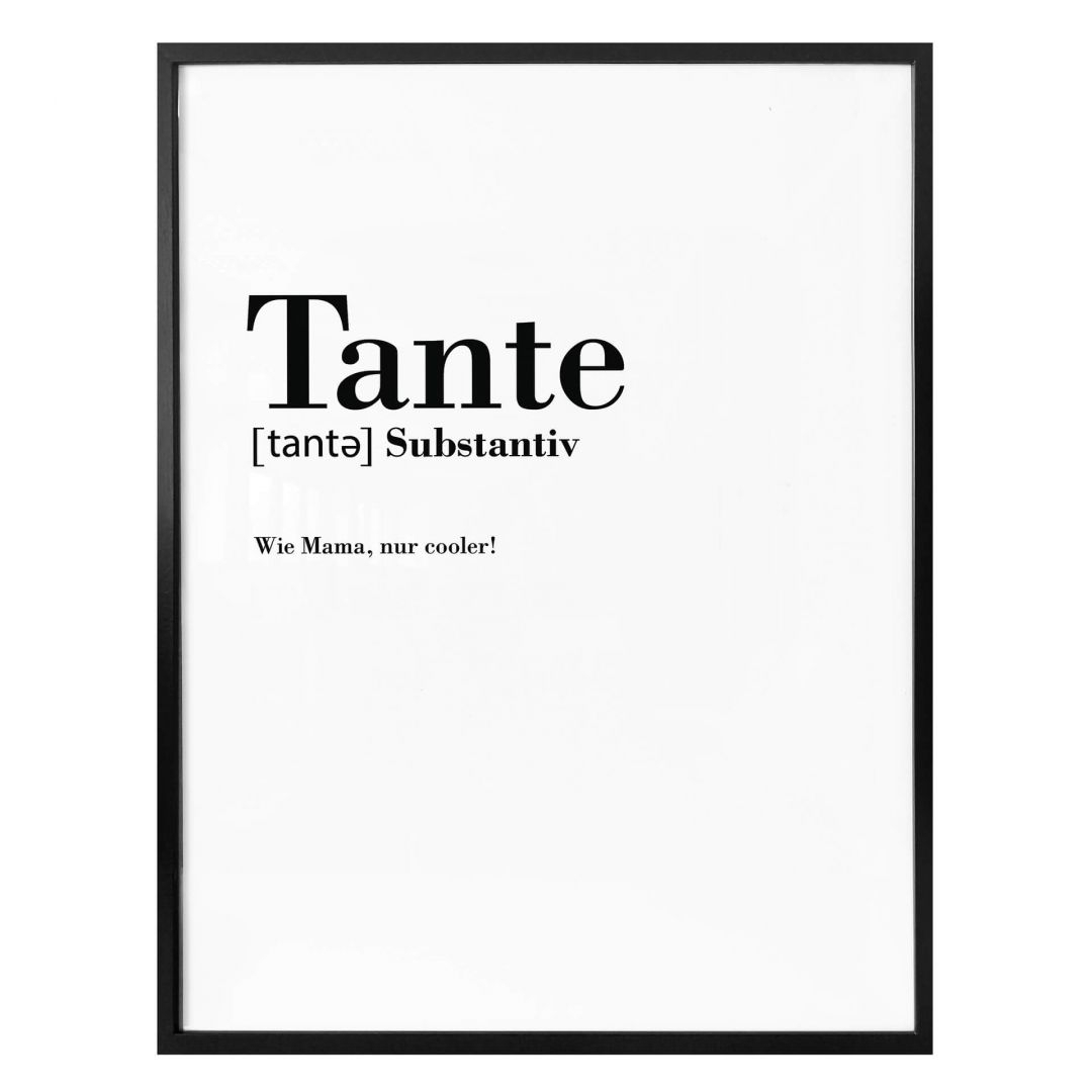 Poster Grammatik - Tante