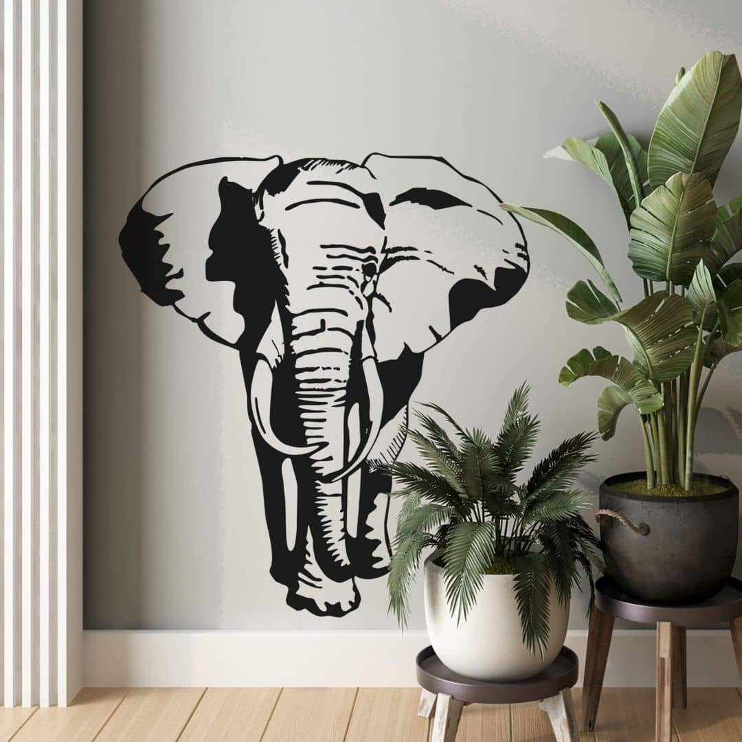 Wandtattoo Afrikanischer Elefant