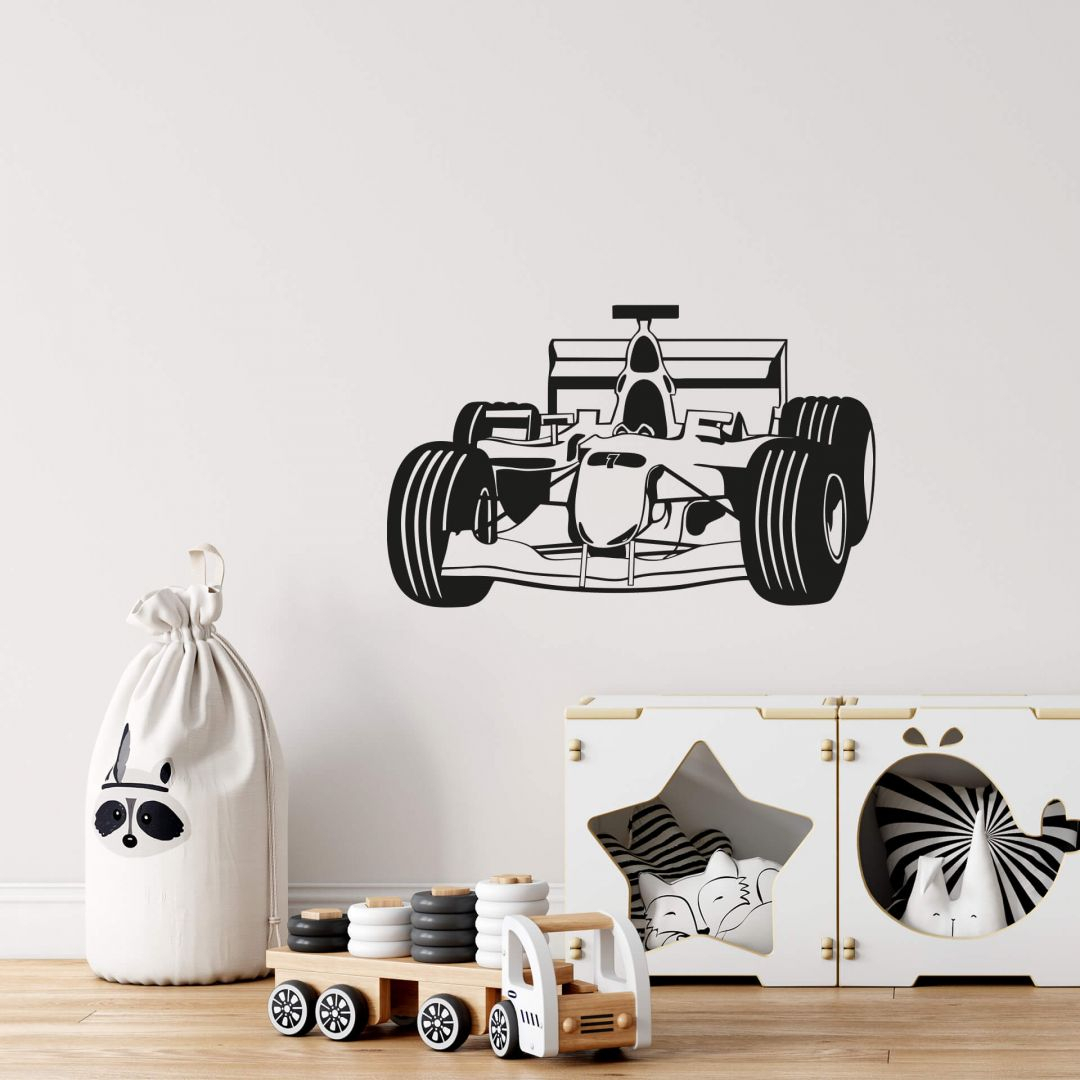 Wandtattoo Rennwagen 2